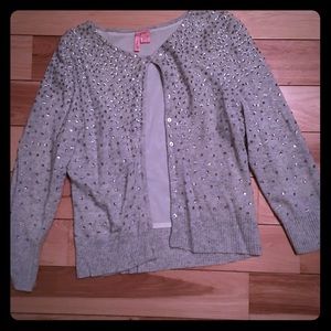 Grey and sequin cardigan